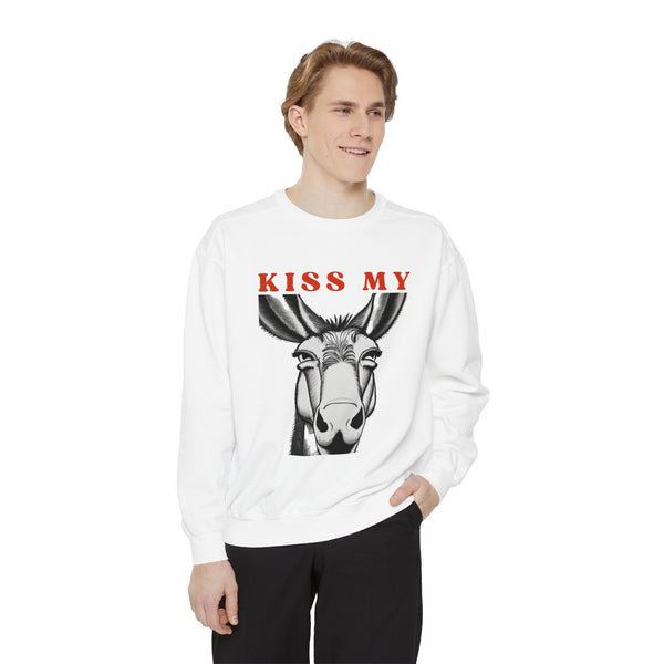 Kiss My *ss | Unisex Garment-Dyed Sweatshirt | Premium Comfort Colors Sweat
