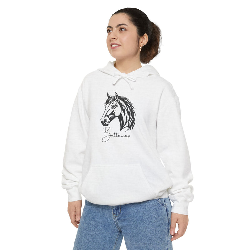 Personalized Horse Premium Garment-Dyed Hoodie | Horse Lovers