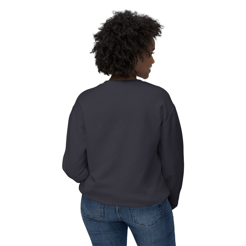 Christmas White Horse | Unisex Lightweight Crewneck Sweatshirt | Comfort Colors Quality