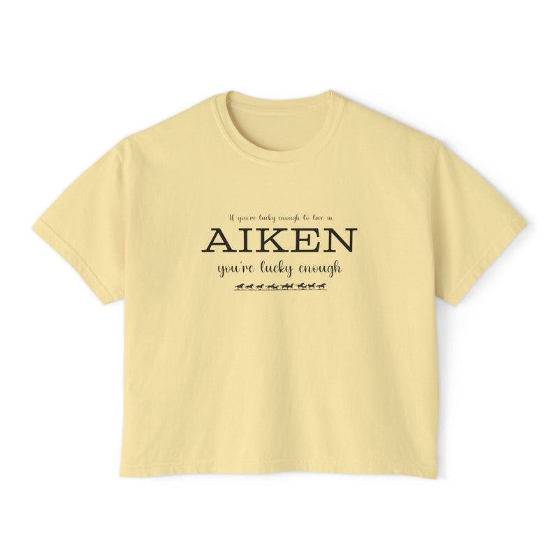 If You're Lucky Enough to Live in Aiken You're Lucky Enough | Women's Comfort Colors | Aiken South Carolina