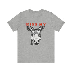 Hilarious Equestrian Unisex Jersey Short Sleeve Tee | Kiss My "Donkey"