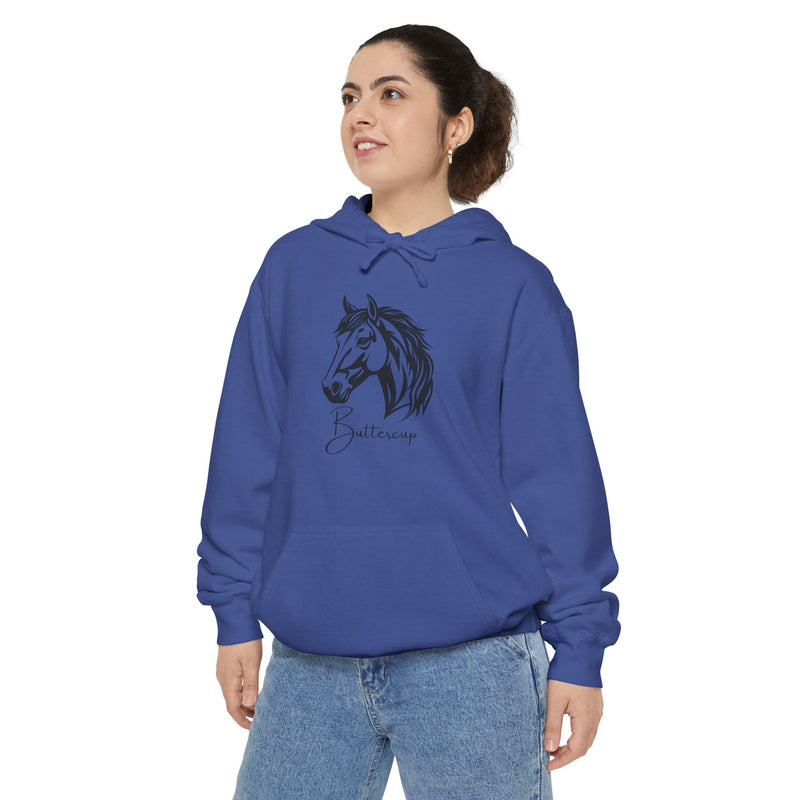 Personalized Horse Premium Garment-Dyed Hoodie | Horse Lovers