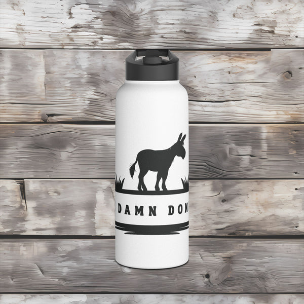 Customizable Funny Donkey Stainless Steel Water Bottle 32 oz.