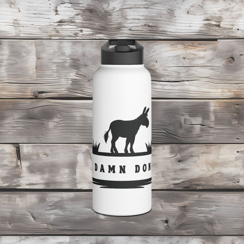 Customizable Funny Donkey Stainless Steel Water Bottle 32 oz.
