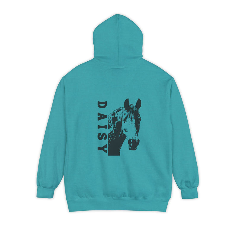 Personalized Horse Premium Garment-Dyed Hoodie | Horse Lovers | Back Print