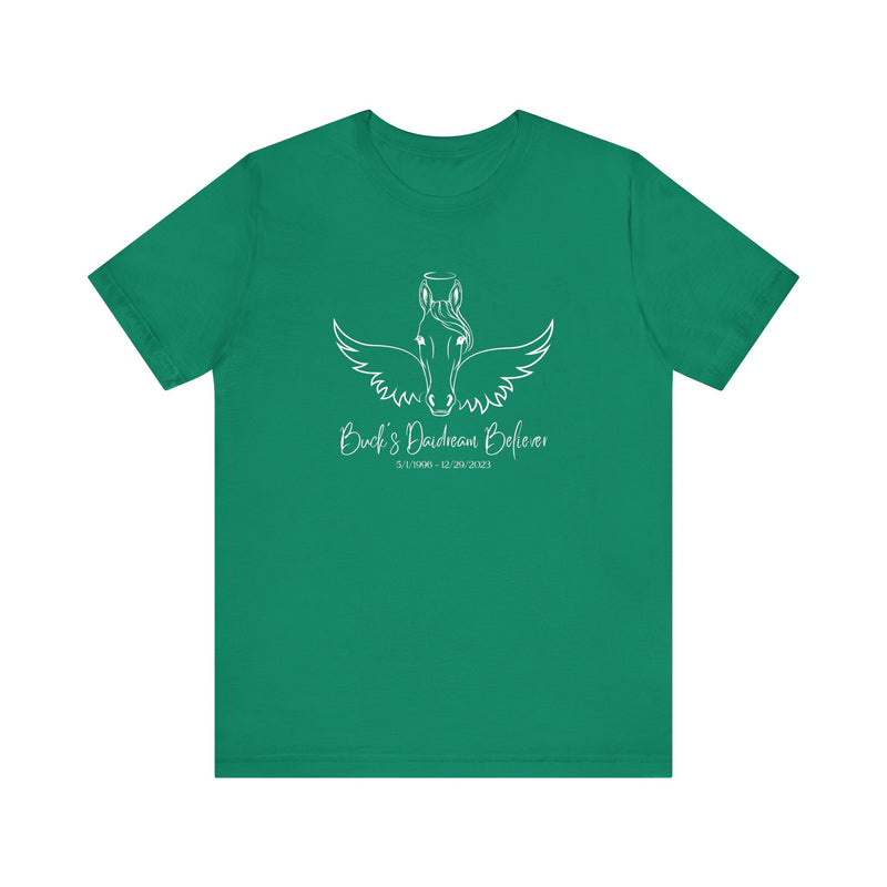 Angel Wings & Halo Custom Horse Memorial Unisex Jersey Short Sleeve Tee by Bella & Canvas - Your Horse's Name