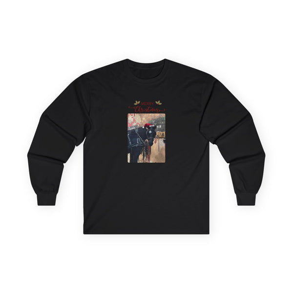 Harness Horse Merry Christmas Unisex Ultra Cotton Long Sleeve Tee