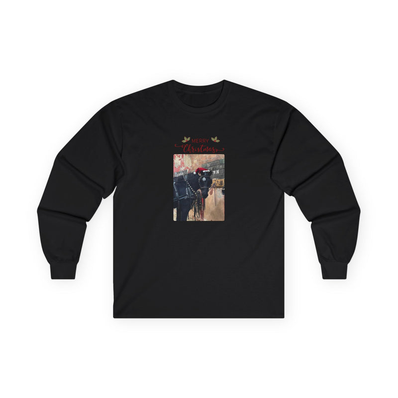 Harness Horse Merry Christmas Unisex Ultra Cotton Long Sleeve Tee