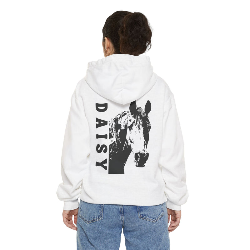 Personalized Horse Premium Garment-Dyed Hoodie | Horse Lovers | Back Print