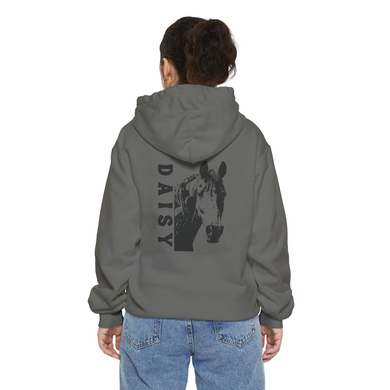 Personalized Horse Premium Garment-Dyed Hoodie | Horse Lovers | Back Print