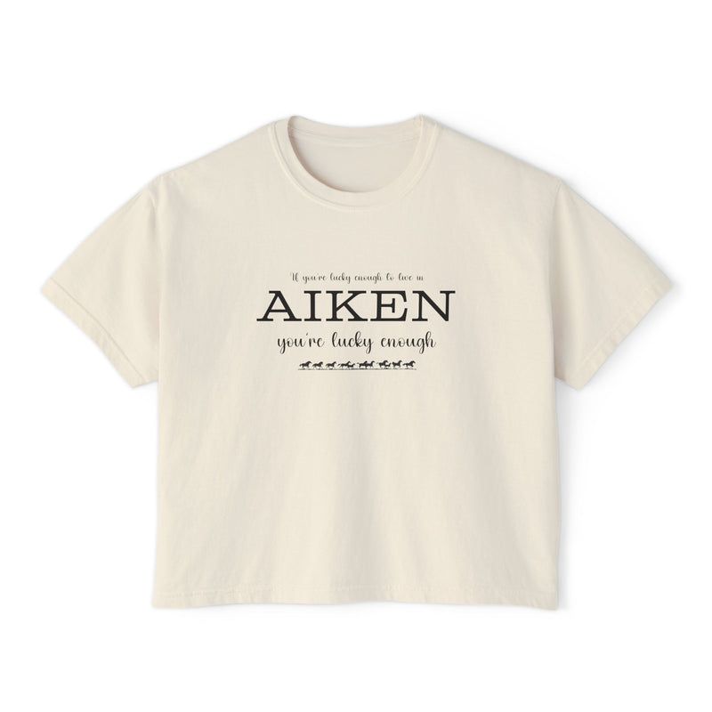 If You're Lucky Enough to Live in Aiken You're Lucky Enough | Women's Comfort Colors | Aiken South Carolina