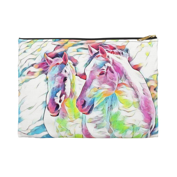 Watercolor Horses Accessory Pouch | Heaven Horses Exclusive Designs
