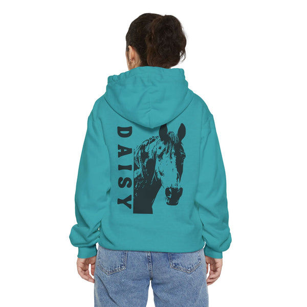 Personalized Horse Premium Garment-Dyed Hoodie | Horse Lovers | Back Print