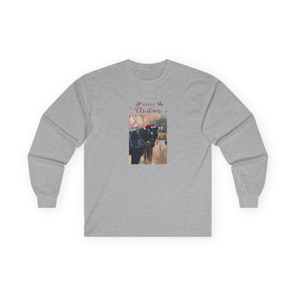 Harness Horse Merry Christmas Unisex Ultra Cotton Long Sleeve Tee