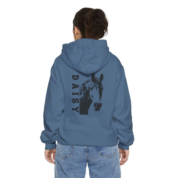 Personalized Horse Premium Garment-Dyed Hoodie | Horse Lovers | Back Print