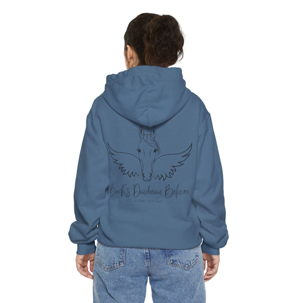 Personalized Horse Angel Wings Premium Garment-Dyed Hoodie | Horse Lovers | Back Print