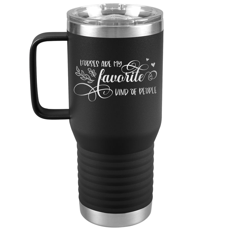 Horses Are My Favorite People | 20oz Laser Cut Travel Tumbler | Equestrian Gifts
