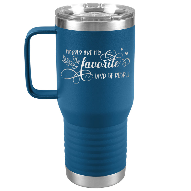 Horses Are My Favorite People | 20oz Laser Cut Travel Tumbler | Equestrian Gifts