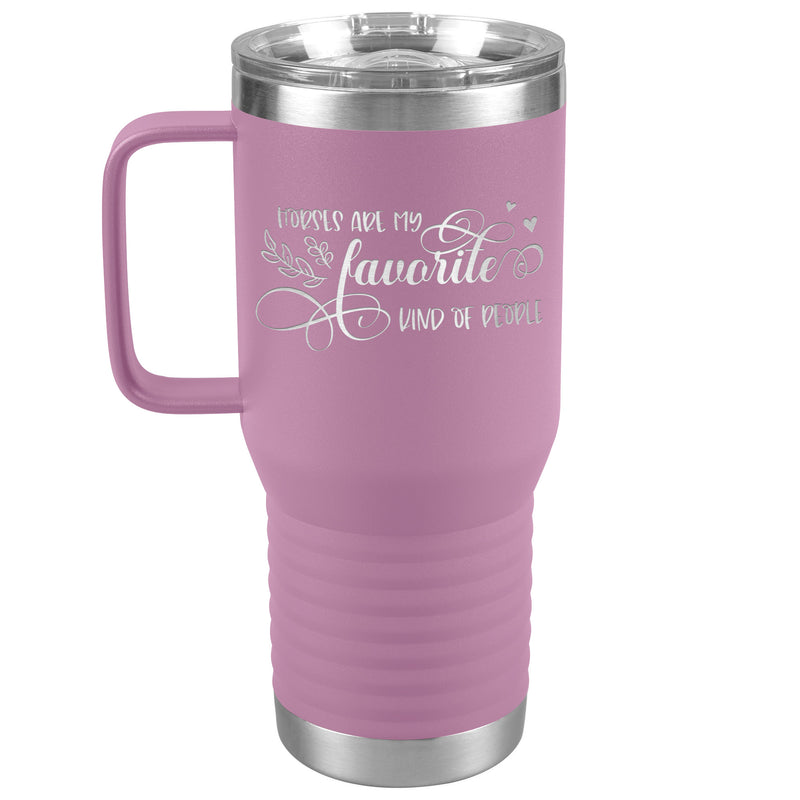 Horses Are My Favorite People | 20oz Laser Cut Travel Tumbler | Equestrian Gifts