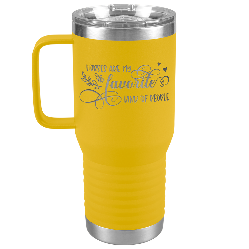 Horses Are My Favorite People | 20oz Laser Cut Travel Tumbler | Equestrian Gifts