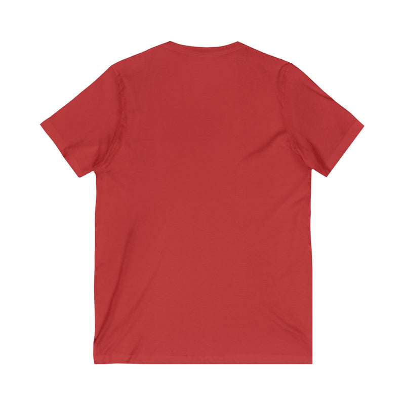 Elegant Horse Outline Unisex Jersey Short Sleeve V-Neck Tee | Equestrian Gifts