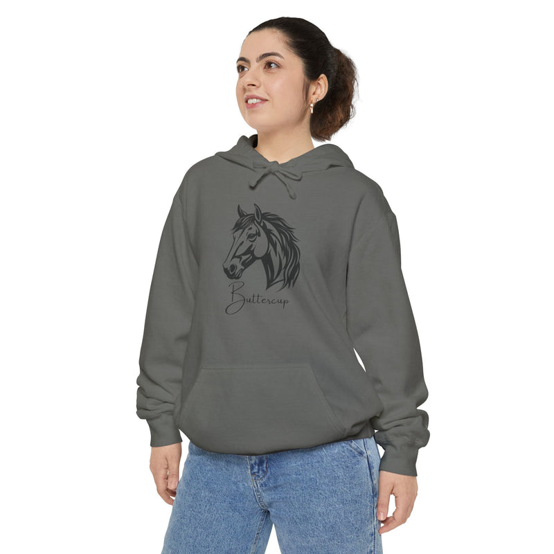 Personalized Horse Premium Garment-Dyed Hoodie | Horse Lovers
