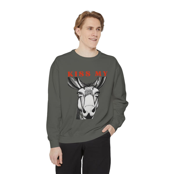 Kiss My *ss | Unisex Garment-Dyed Sweatshirt | Premium Comfort Colors Sweat