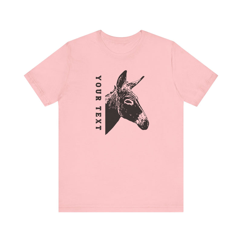PERSONALIZED Donkey Name Unisex Jersey Short Sleeve Tee | 13 Colors