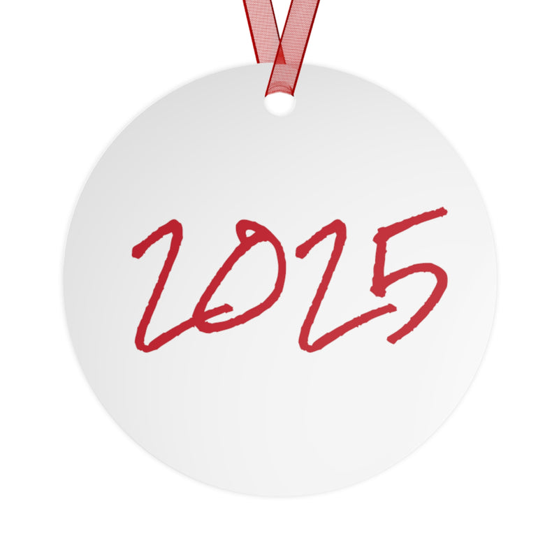 Christmas 2025 Watercolor Donkey Evergreen Ornament