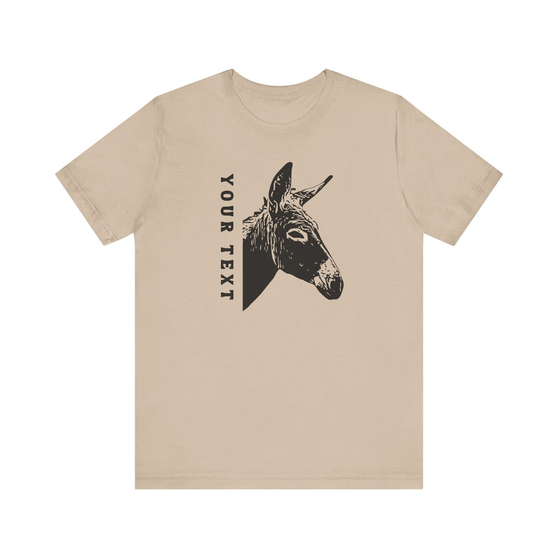 PERSONALIZED Donkey Name Unisex Jersey Short Sleeve Tee | 13 Colors
