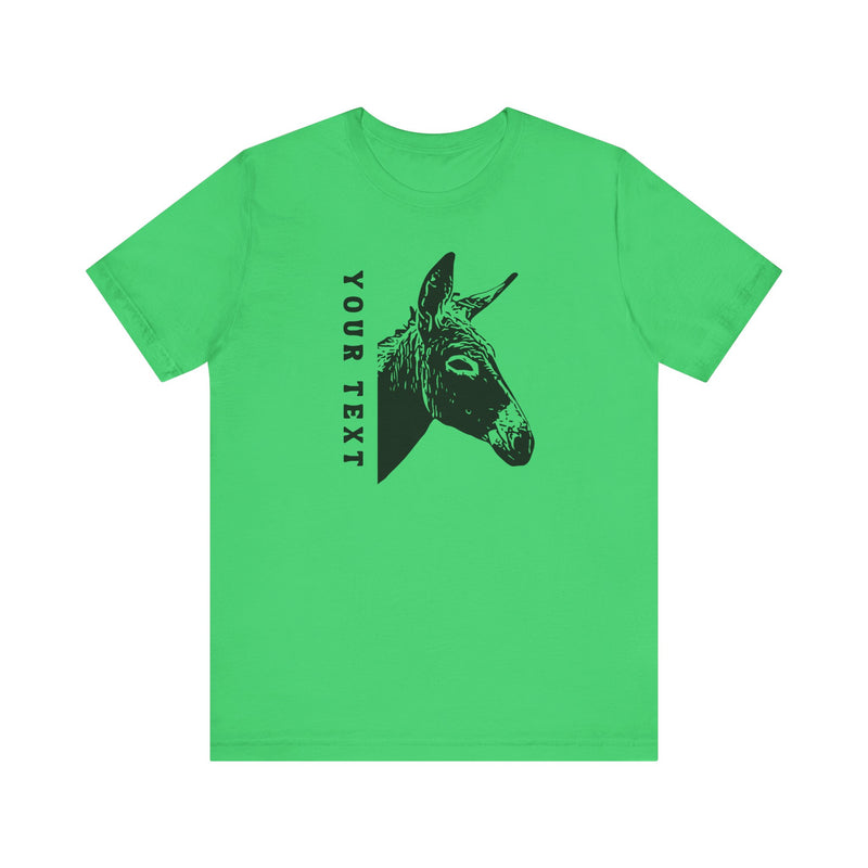 PERSONALIZED Donkey Name Unisex Jersey Short Sleeve Tee | 13 Colors