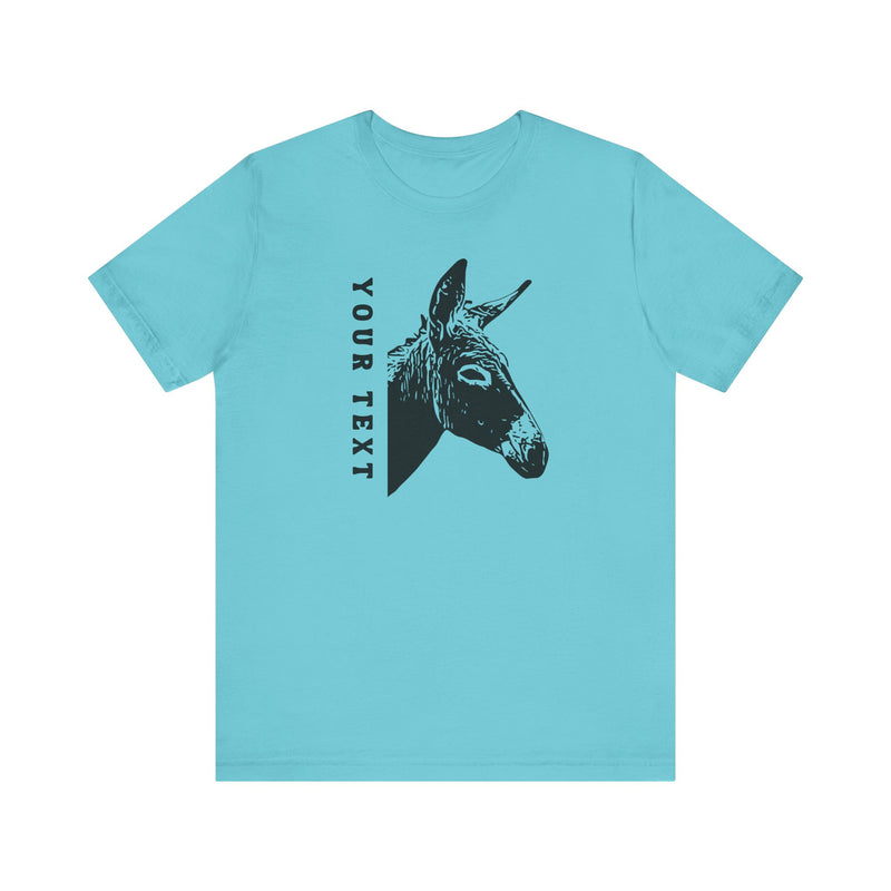PERSONALIZED Donkey Name Unisex Jersey Short Sleeve Tee | 13 Colors