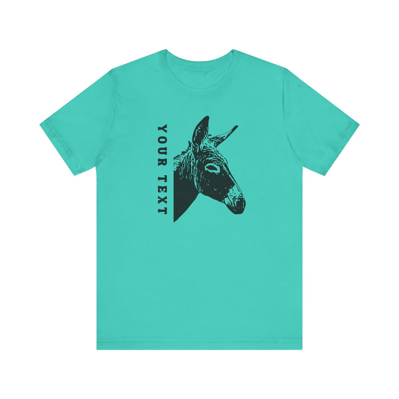 PERSONALIZED Donkey Name Unisex Jersey Short Sleeve Tee | 13 Colors