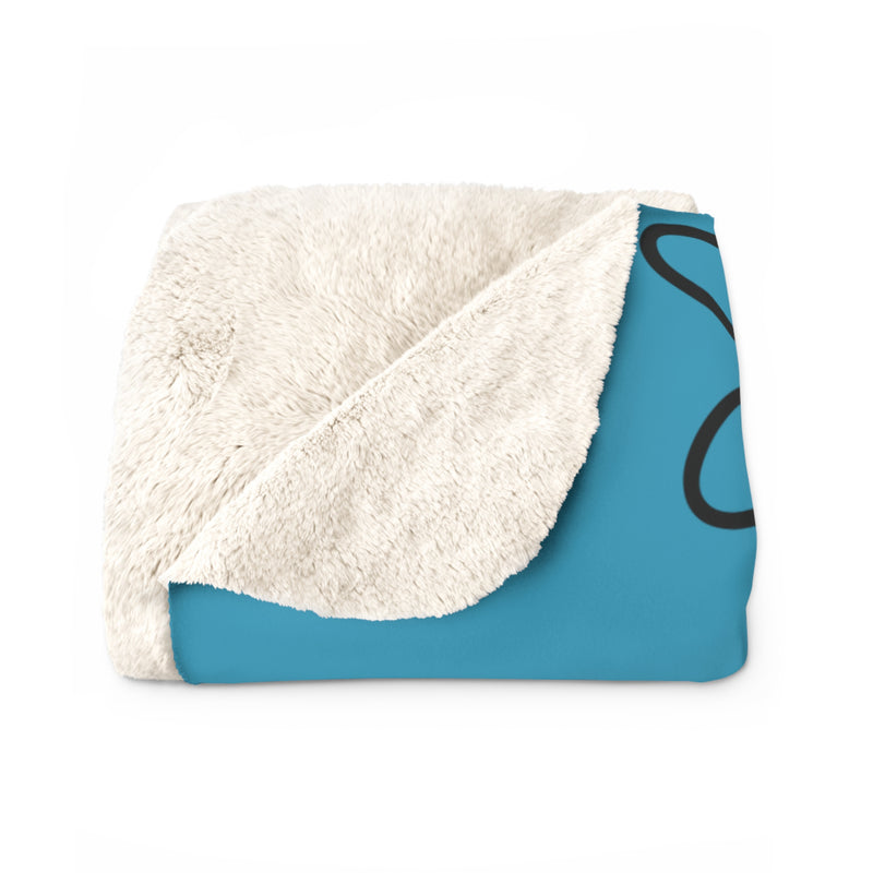 Custom Photo and Name Horse Sherpa Fleece Blanket