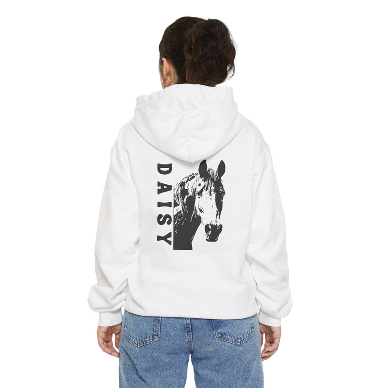 Personalized Horse Premium Garment-Dyed Hoodie | Horse Lovers | Back Print