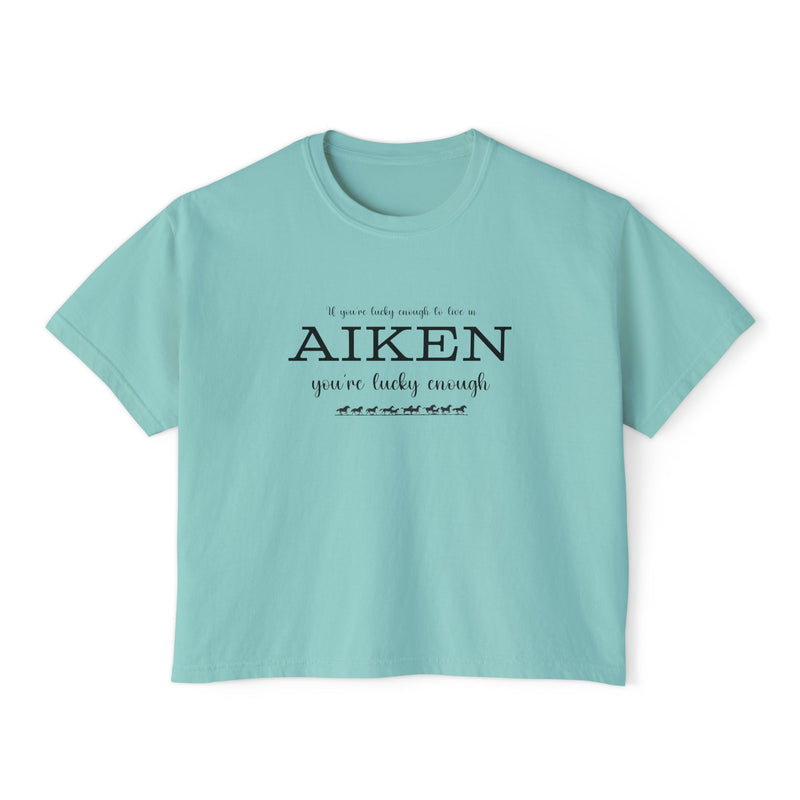 If You're Lucky Enough to Live in Aiken You're Lucky Enough | Women's Comfort Colors | Aiken South Carolina
