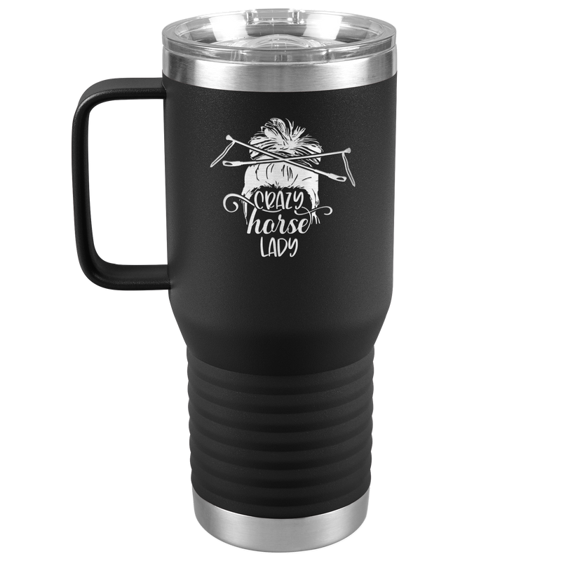 Crazy Horse Lady | Funny 20 oz. Travel Tumbler | Equestrian Gifts