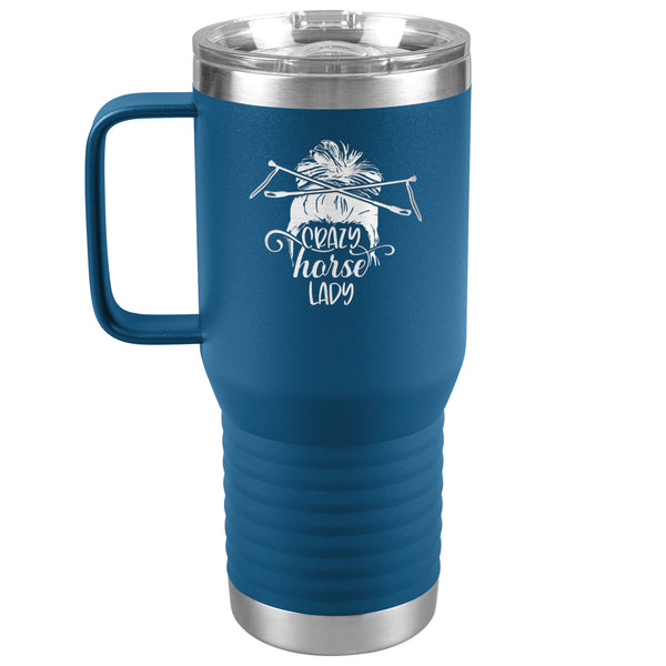 Crazy Horse Lady | Funny 20 oz. Travel Tumbler | Equestrian Gifts