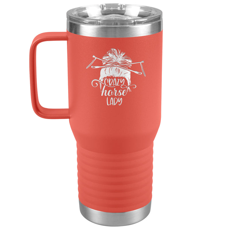 Crazy Horse Lady | Funny 20 oz. Travel Tumbler | Equestrian Gifts