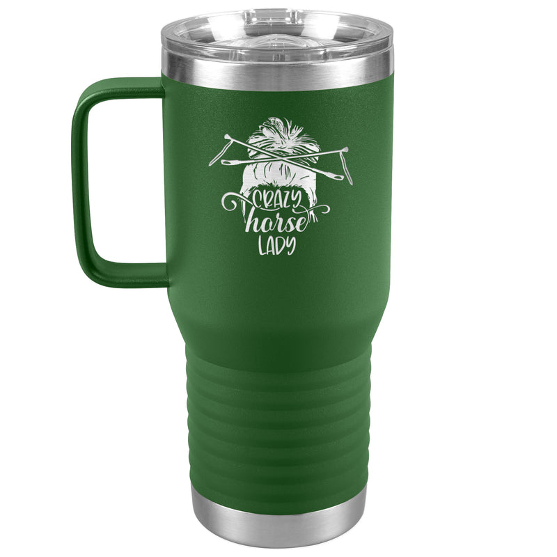 Crazy Horse Lady | Funny 20 oz. Travel Tumbler | Equestrian Gifts