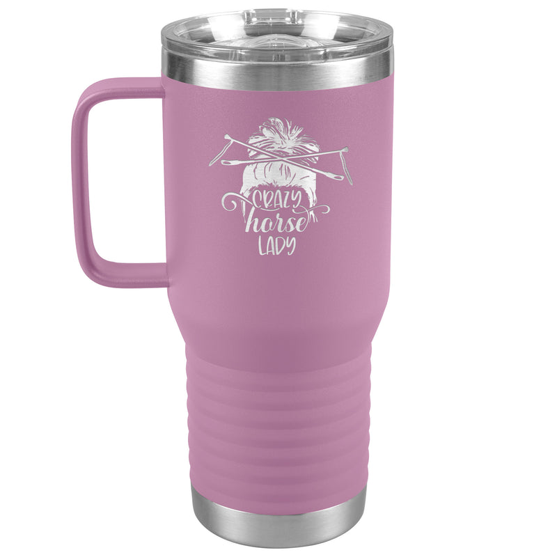 Crazy Horse Lady | Funny 20 oz. Travel Tumbler | Equestrian Gifts