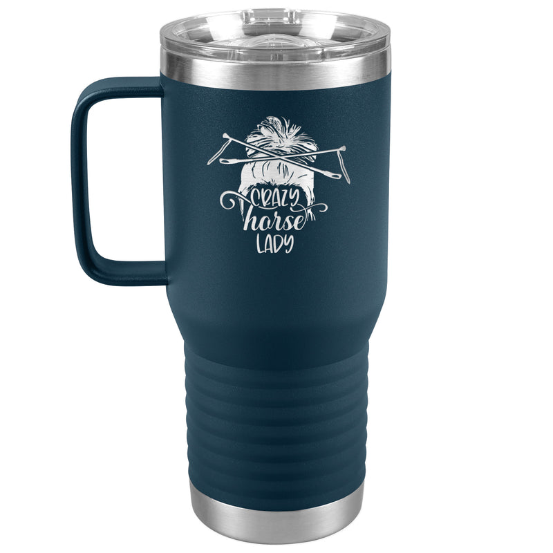 Crazy Horse Lady | Funny 20 oz. Travel Tumbler | Equestrian Gifts