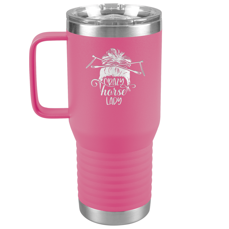 Crazy Horse Lady | Funny 20 oz. Travel Tumbler | Equestrian Gifts