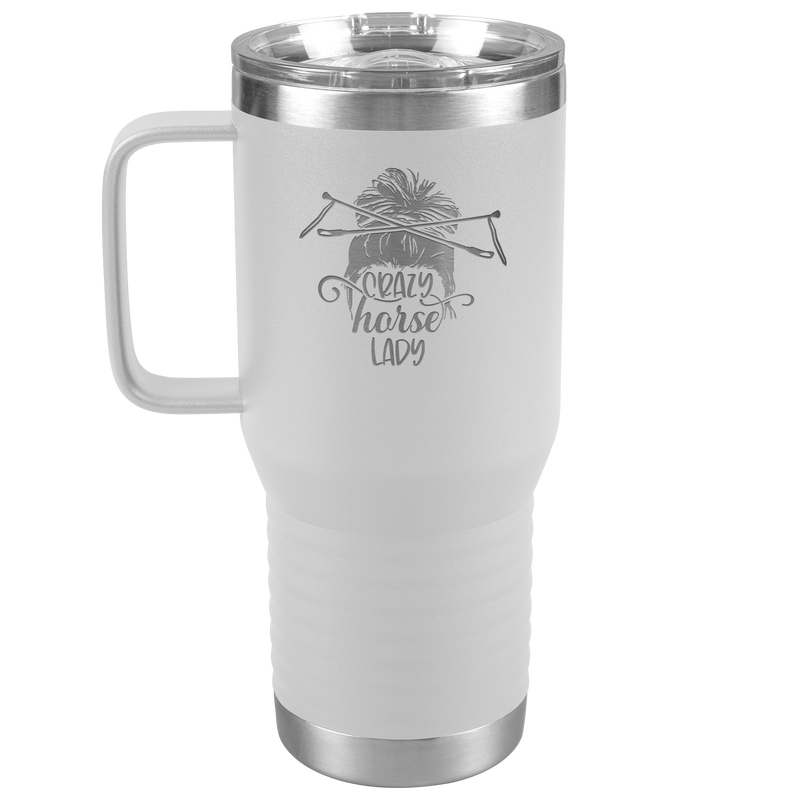 Crazy Horse Lady | Funny 20 oz. Travel Tumbler | Equestrian Gifts