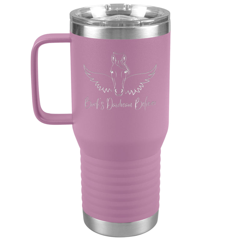 Personalized Laser Cut Angel Horse 20 oz Travel Tumbler | 16 Colors