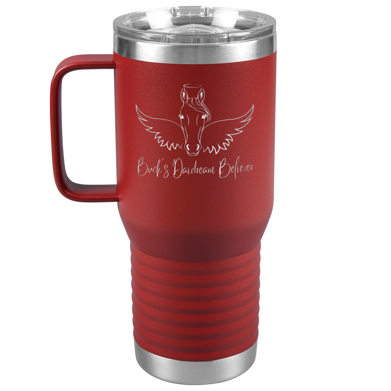 Personalized Laser Cut Angel Horse 20 oz Travel Tumbler | 16 Colors