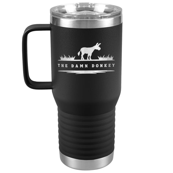 Personalized Laser Cut Donkey 20 oz Travel Tumbler | 16 Colors | Heaven Horses Exclusive Design | Donkey Memorial Gifts