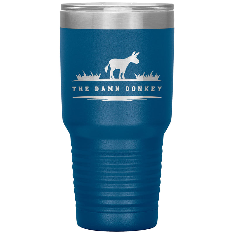 The Damn Donkey | CAN BE PERSONALIZED | 30 oz Insulated Laser Cut Tumbler | 16 Colors | Equestrian Gifts | Donkey Lovers