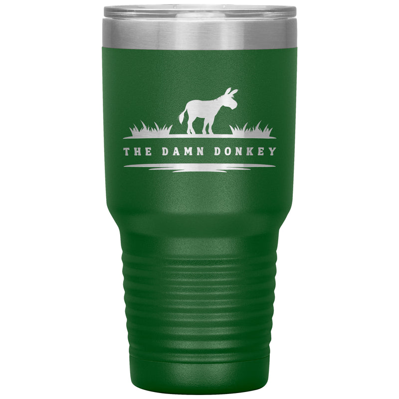 The Damn Donkey | CAN BE PERSONALIZED | 30 oz Insulated Laser Cut Tumbler | 16 Colors | Equestrian Gifts | Donkey Lovers