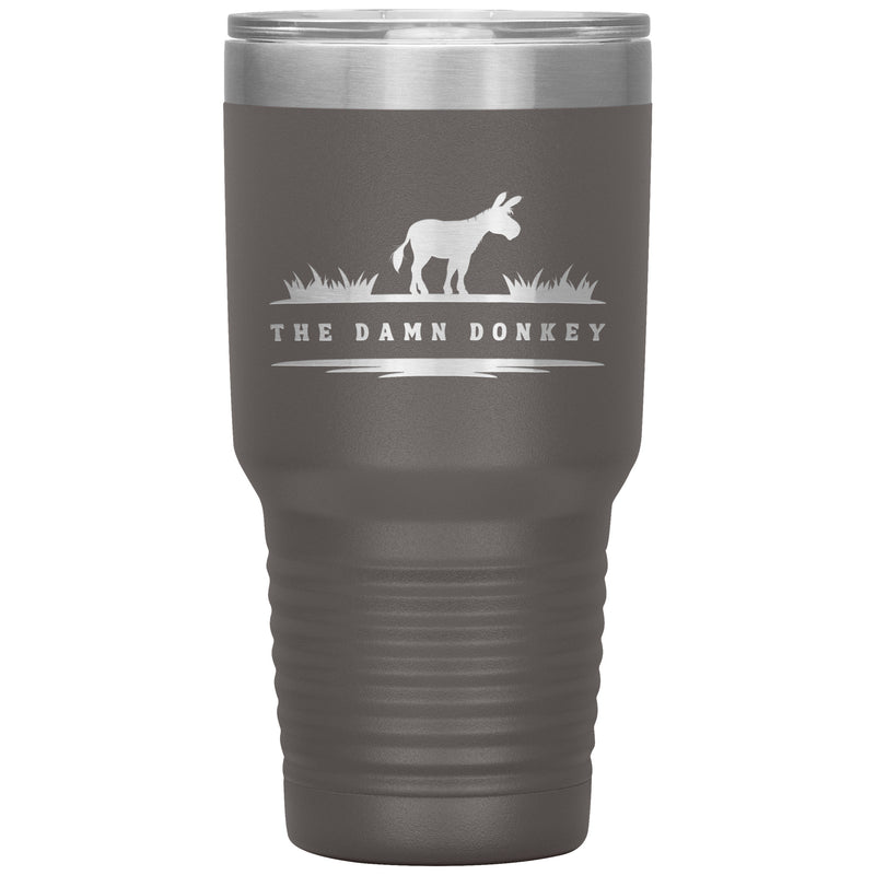 The Damn Donkey | CAN BE PERSONALIZED | 30 oz Insulated Laser Cut Tumbler | 16 Colors | Equestrian Gifts | Donkey Lovers